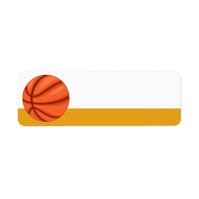 Basketball Sport Label (Front)