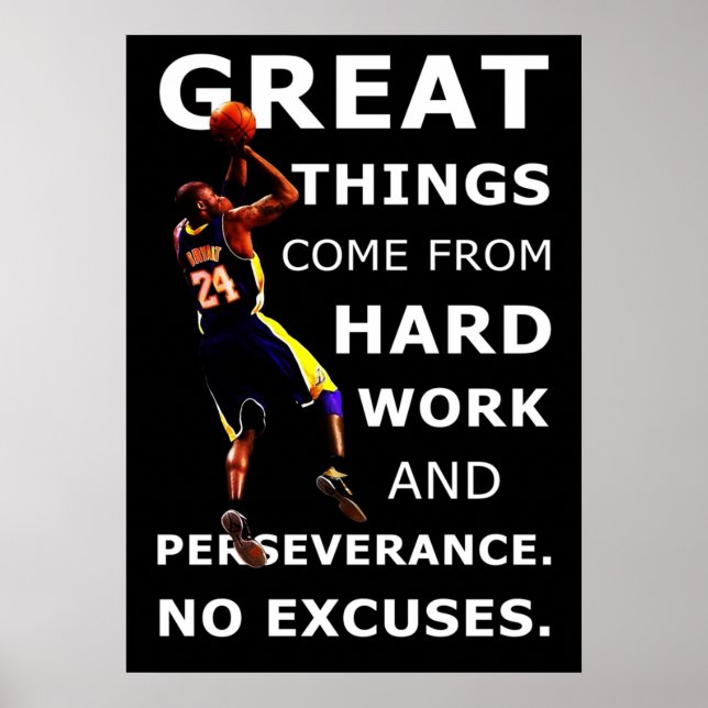 Basketball Sport Motivational Inspirational Quote  Poster (Front)