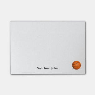 Basketball Sport Theme Custom Name Text Post-it Notes