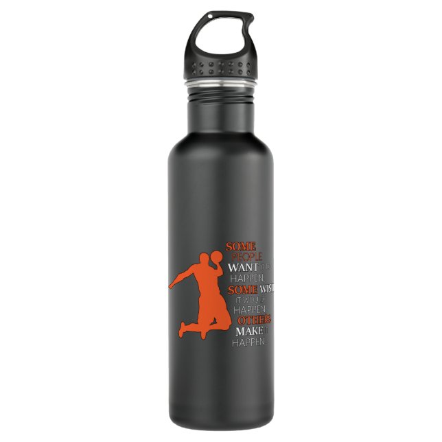 Basketball Sports Basketball Team Player Gift Idea 710 Ml Water Bottle (Front)