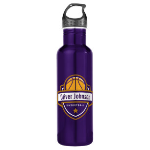 Basketball Sports Boys Purple 710 Ml Water Bottle
