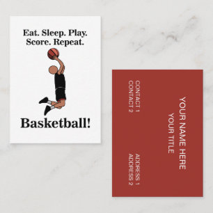 Basketball Sports Coach Trainer Business Card