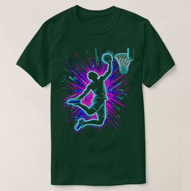 Basketball Sports Fan Men Kids Youth Player Slam D T-Shirt (Design Front)