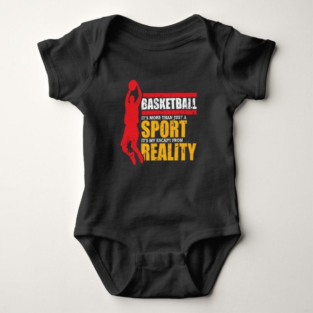 Basketball Sports - Funny Basketball Sayings Baby Bodysuit (Front)