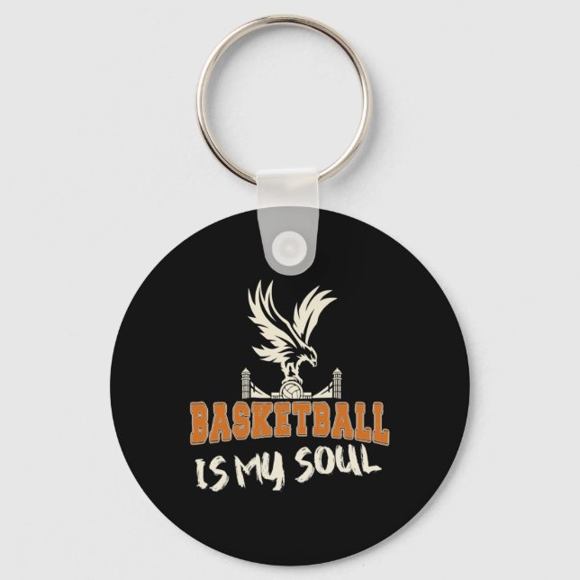 Basketball Sports Games  Key Ring (Front)