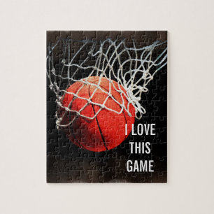 Basketball - Sports Illustration Art Jigsaw Puzzle