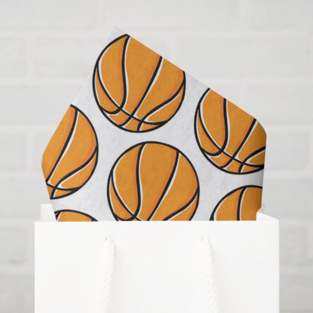 Basketball Sports Kids Game Party Theme Fun Tissue Paper (Gift Bag)