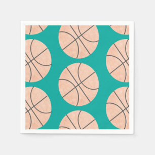 Basketball Sports Napkins Watercolor