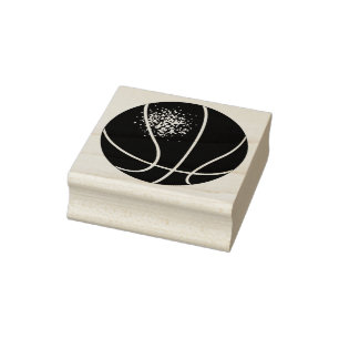 Basketball Sports Rubber Art Stamp