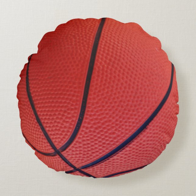 Basketball Sports Team Round Cushion (Front)