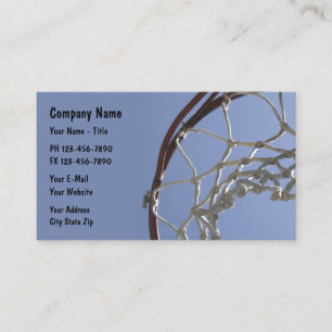 Basketball Sports Theme Business Card
