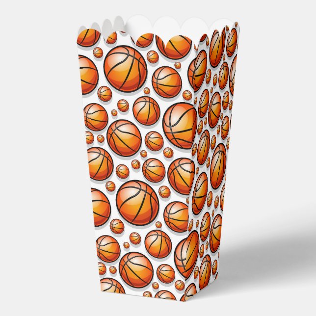 Basketball sports tiled pattern  favour box (Front)