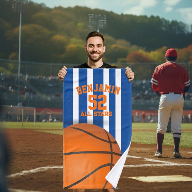 basketball sports towel, coach bath towel (Creator Uploaded)