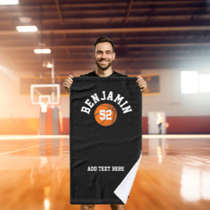 Basketball sports towel, coach bath towel