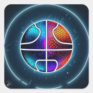 Basketball  square sticker