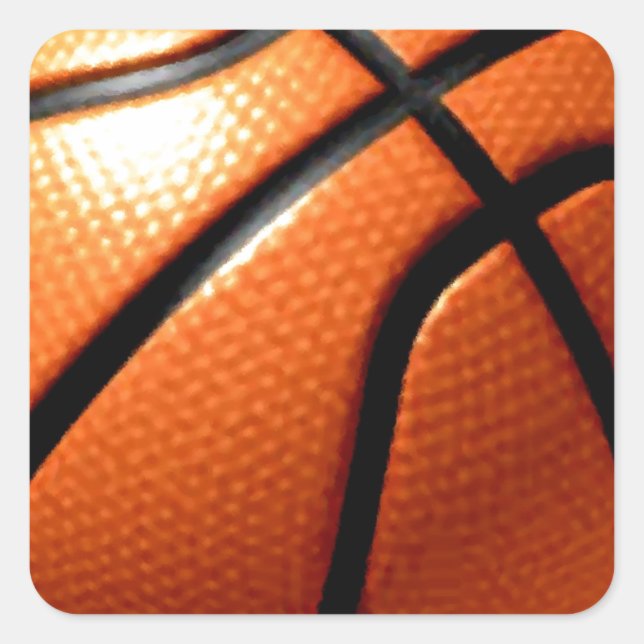 Basketball Square Sticker (Front)
