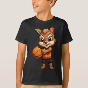 Basketball Squirrel T-Shirt