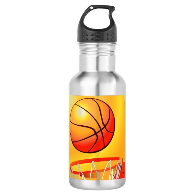 Basketball stainless steel water bottle (Front)