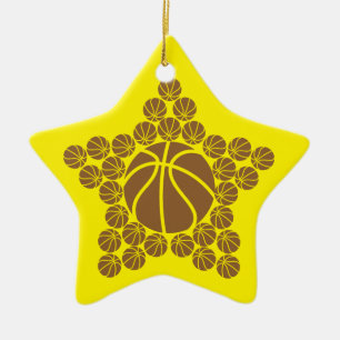 Basketball Star Ceramic Tree Decoration