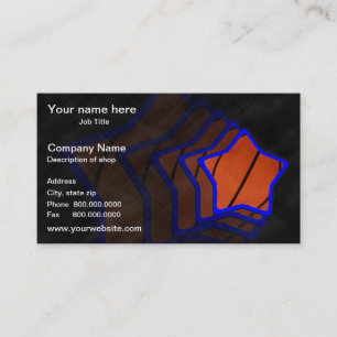 Basketball Star Template Business Card