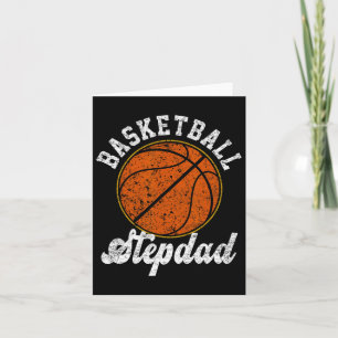 Basketball Stepdad Basketball Lover Fathers Day  Card