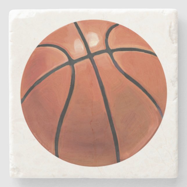 Basketball Stone Coaster (Front)
