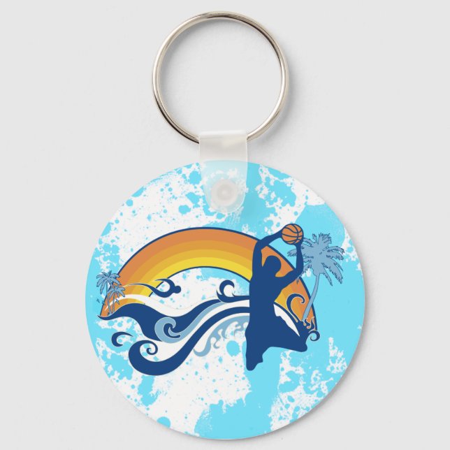basketball. summersetz. key ring (Front)