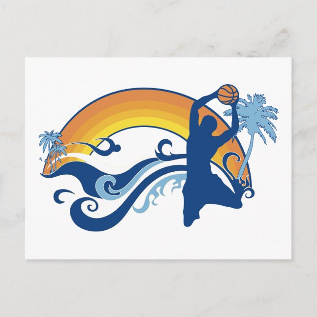 basketball summersetz postcard (Front)