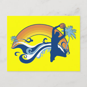 basketball summersetz postcard