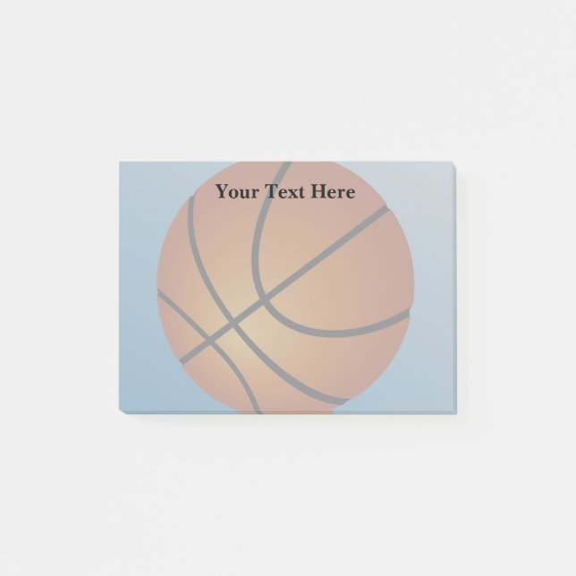Basketball Super Budget Special Fantastic Bargain Post-it Notes (Front)