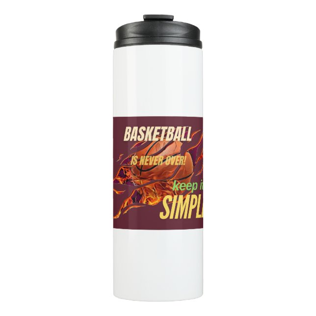 Basketball Sweat Thermal Tumbler (Front)