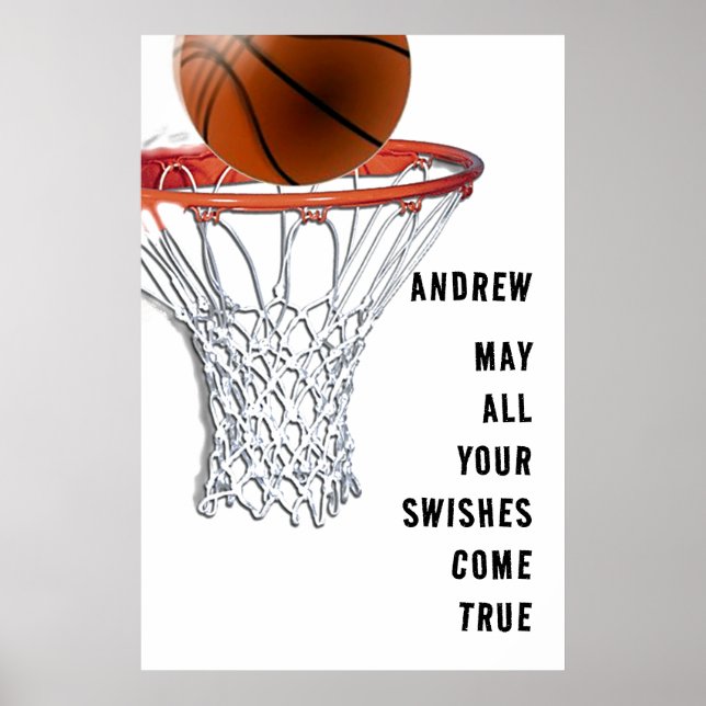 Basketball Swishes Poster (Front)