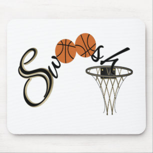 Basketball Swoosh Mouse Pad