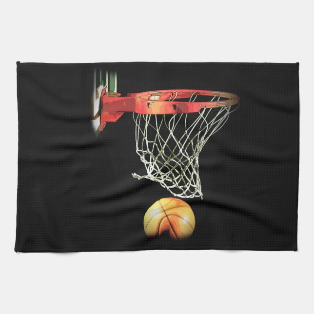 Basketball Tea Towel (Horizontal)
