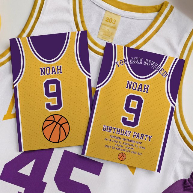 Basketball Team Birthday Invitation (Creator Uploaded)
