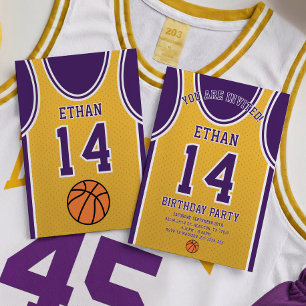 Basketball Team Birthday Invitation