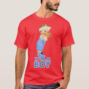 Basketball Team Boy Baby Gender Reveal  T-Shirt