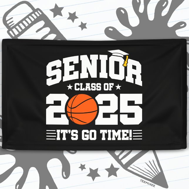 Basketball Team Class 2025 Graduation Senior 2025 Banner (Creator Uploaded)