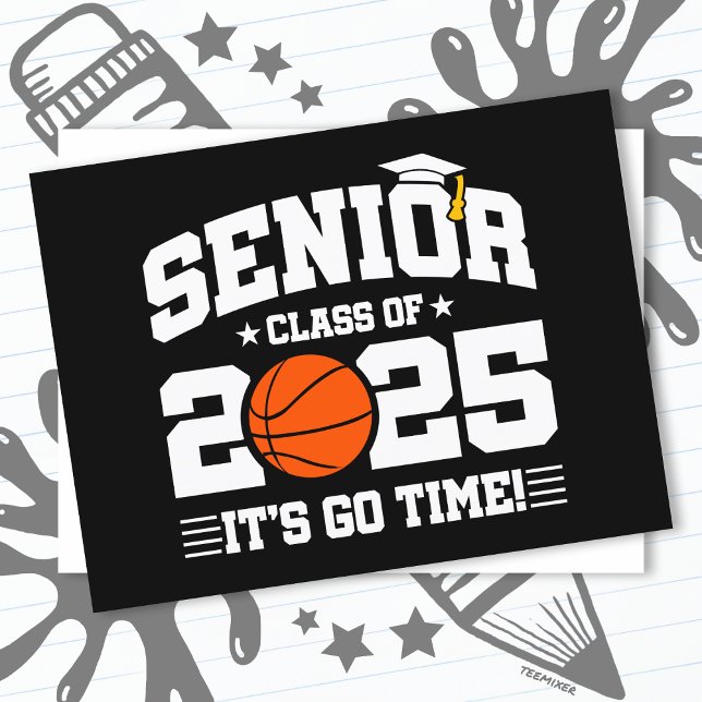 Basketball Team Class 2025 Graduation Senior 2025 Postcard (Creator Uploaded)