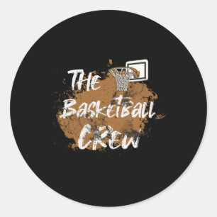 Basketball Team  Classic Round Sticker