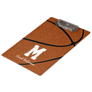 basketball team coach gifts with custom name clipboard