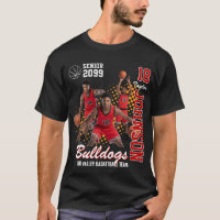 Basketball Team Custom Photo Senior Night Red
