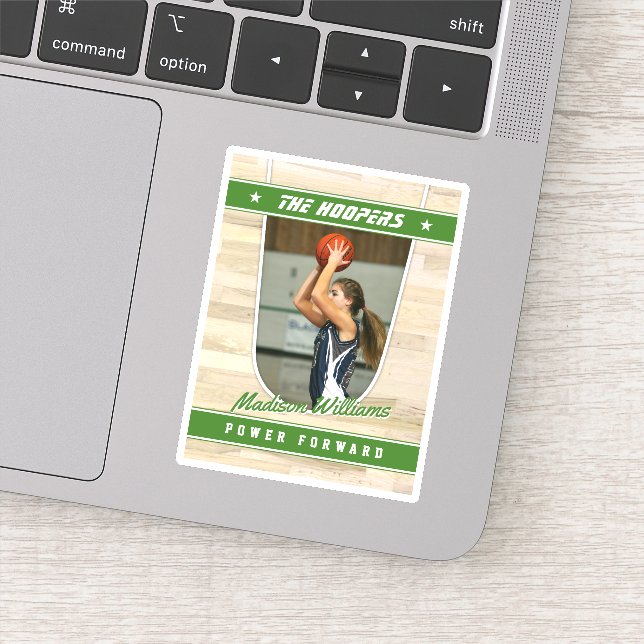 Basketball Team Customisable Green Souvenir  (Detail)