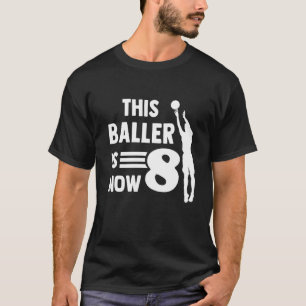 Basketball Team Fan Women Kids Teens Dunking 8 Bir T-Shirt