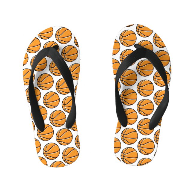 Basketball Team Little League Sports Kids Fun Kid's Jandals (Footbed)