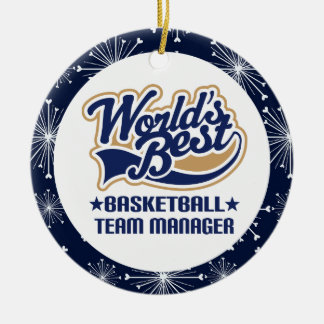 Basketball Team Manager Ceramic Tree Decoration
