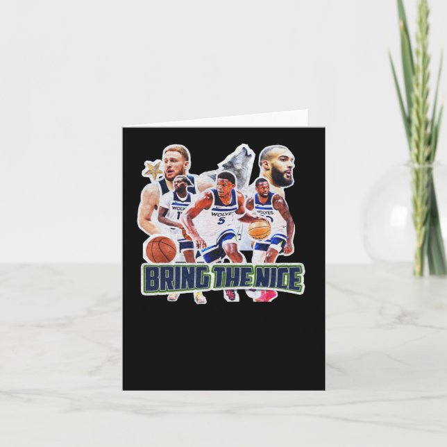 Basketball Team Minnesota Squad Design 1  Card (Front)