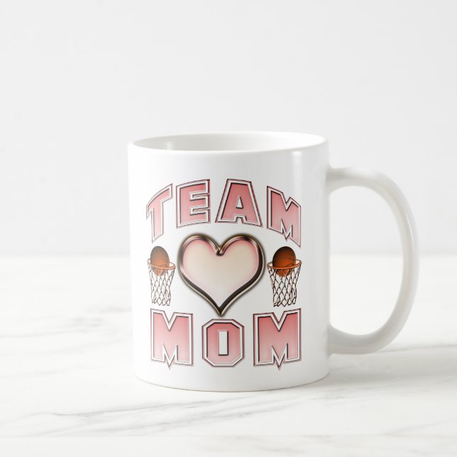 Basketball Team Mum Coffee Mug (Right)