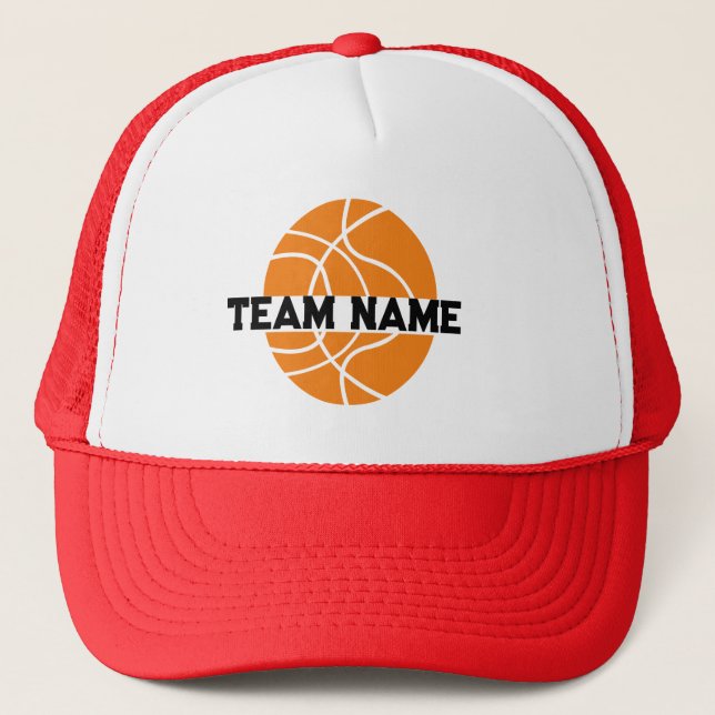 Basketball Team Name,Personalised basketball  Trucker Hat (Front)