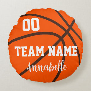 Basketball Team Name Player number & name Round Cushion